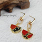 Mojave Turquoise Earring - Orange Black