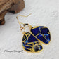Blue Mojave Turquoise Teardrop Earring