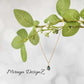 Minimalist Teardrop Necklace - Purple Turquoise