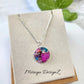 Mixed Pink Oyster Turquoise Necklace - Round