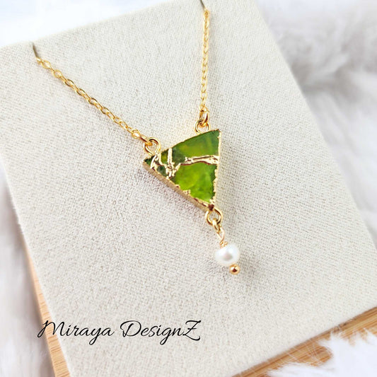 Triangle Mojave Turquoise Necklace