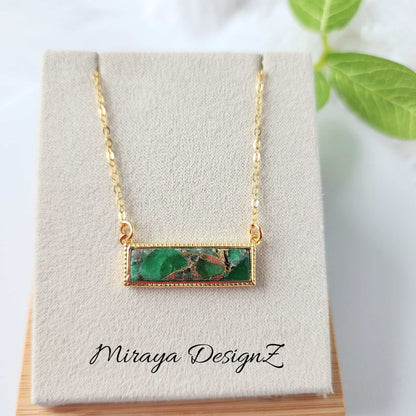 Mojave Turquoise Necklace - Rectangle