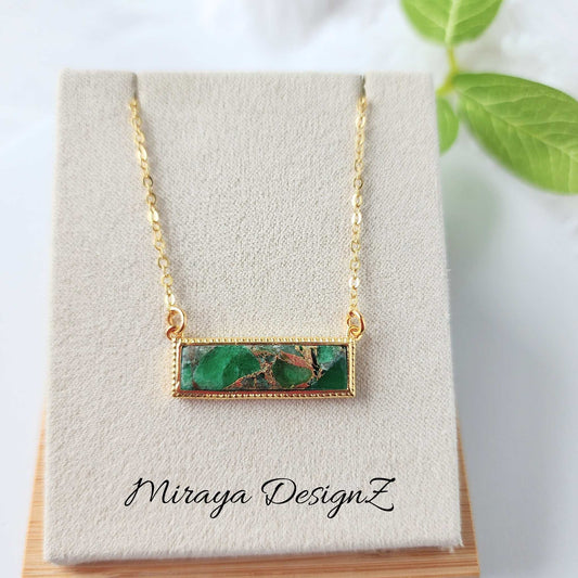 Mojave Turquoise Necklace - Rectangle