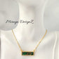 Mojave Turquoise Necklace - Rectangle
