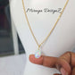 Fire Opal Necklace - Teardrop