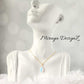 Fire Opal Necklace - Teardrop