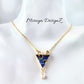 Triangle Mojave Turquoise Necklace