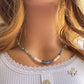 Kyanite and Pearl Necklace