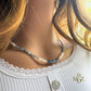 Kyanite and Pearl Necklace