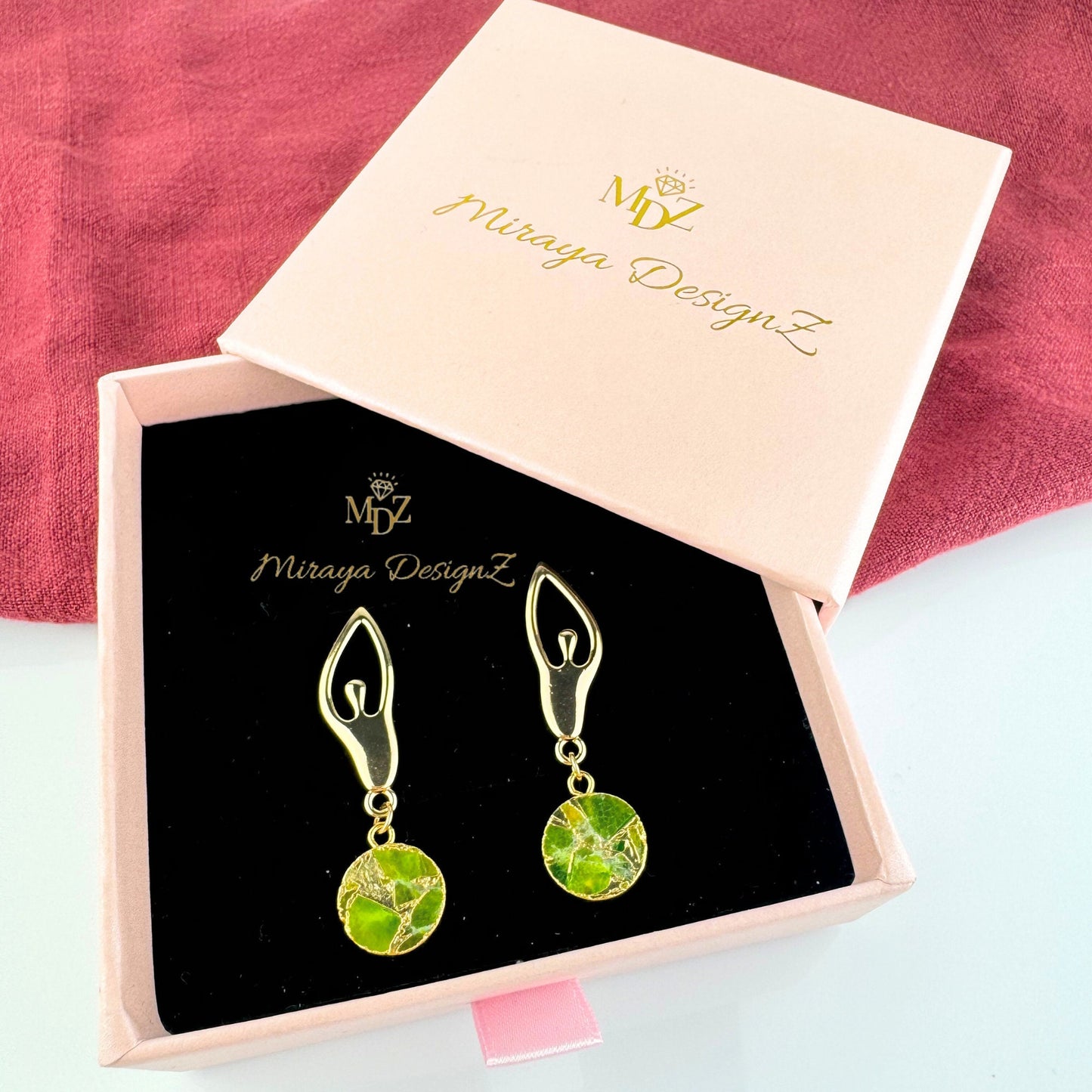 peridot earrings