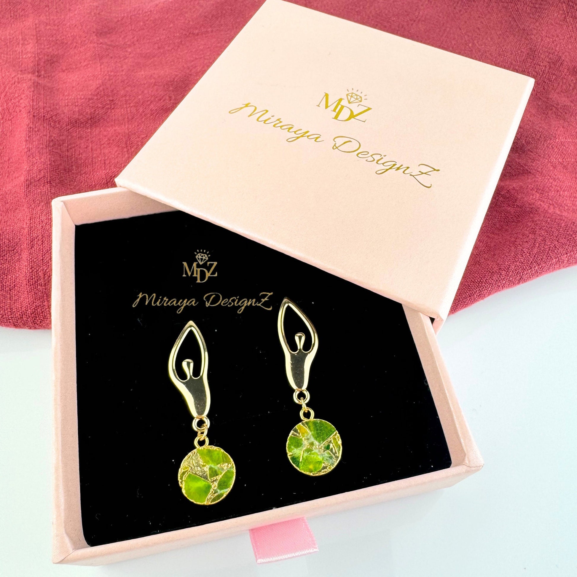 peridot earrings