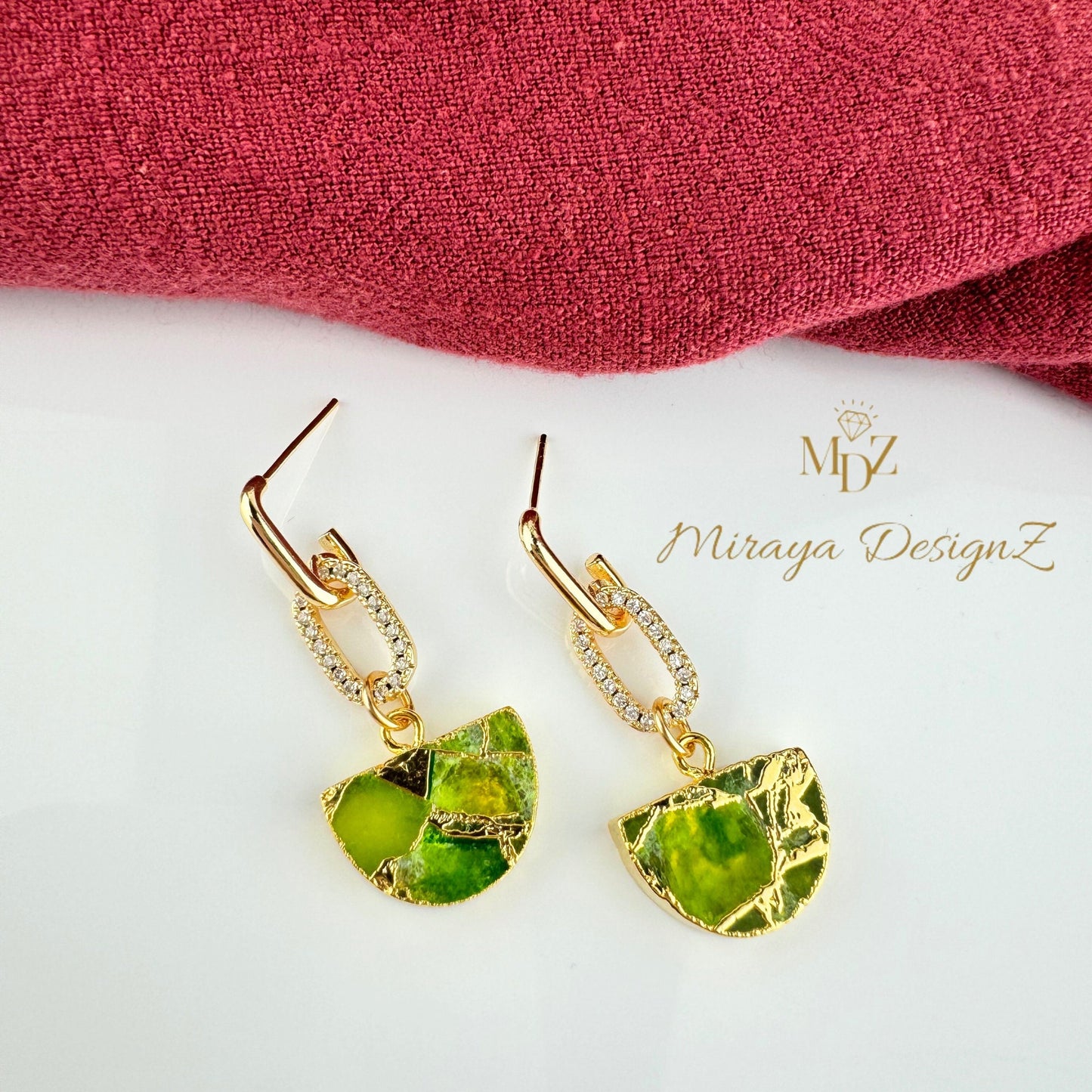 peridot earrings