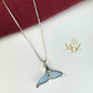 Blue Whale Tail Necklace