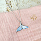 Blue Whale Tail Necklace