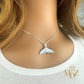 Blue Whale Tail Necklace
