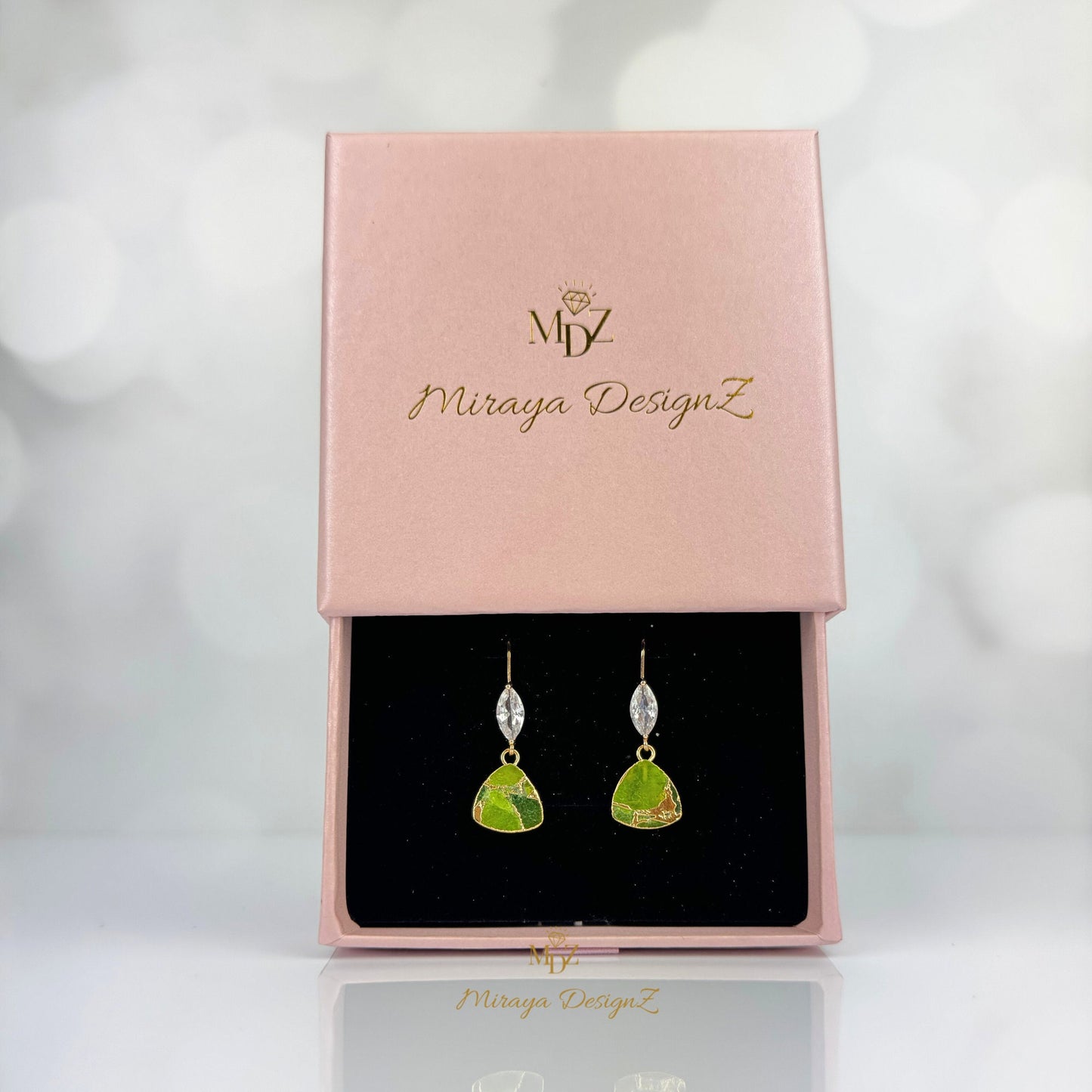 peridot earrings