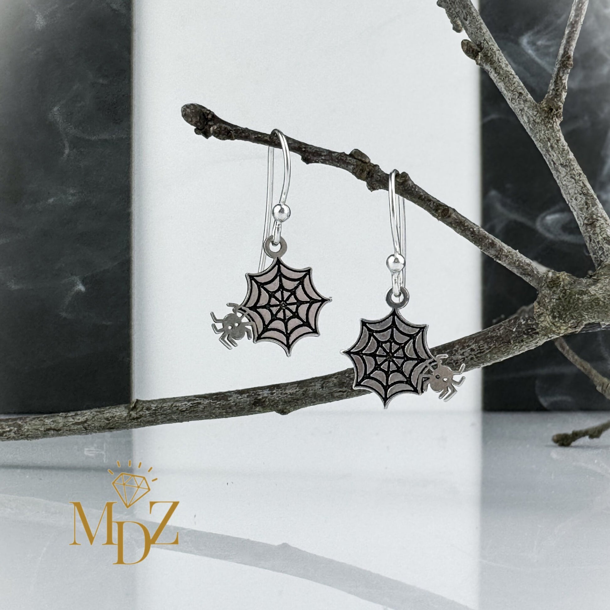 Spider Web Earrings