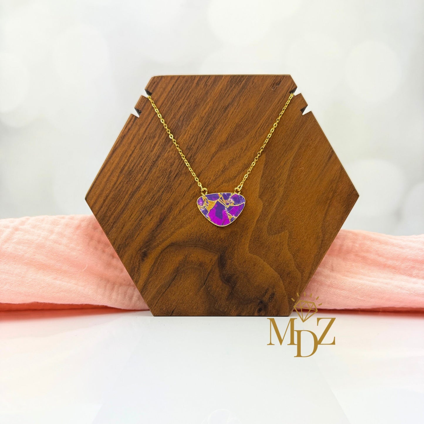 Purple Mojave Turquoise Necklace