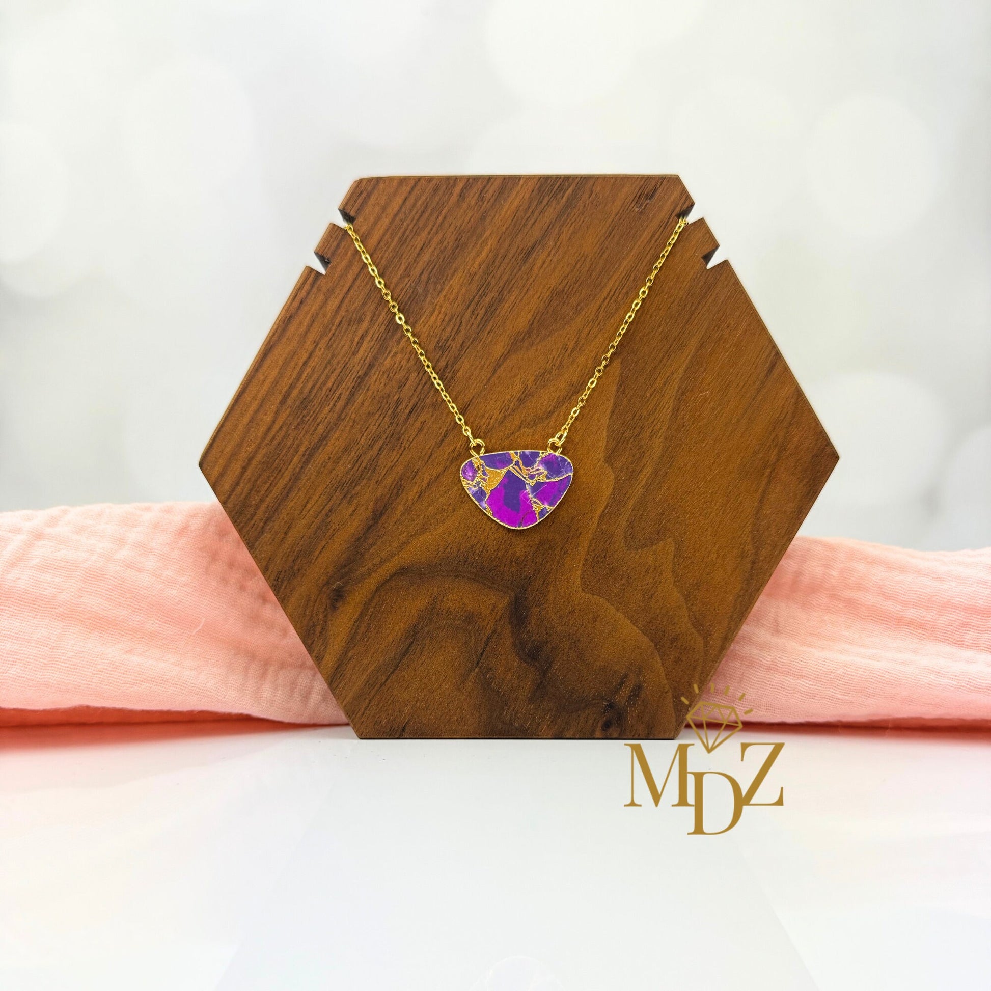 Purple Mojave Turquoise Necklace