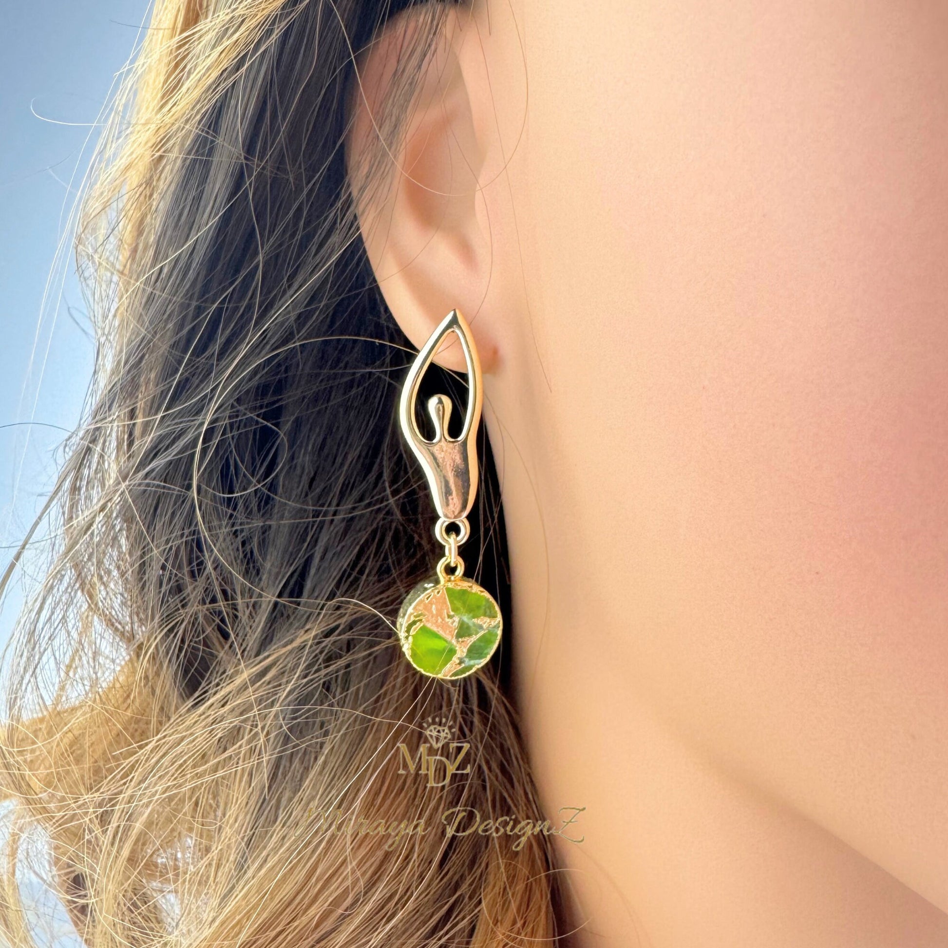 peridot earrings