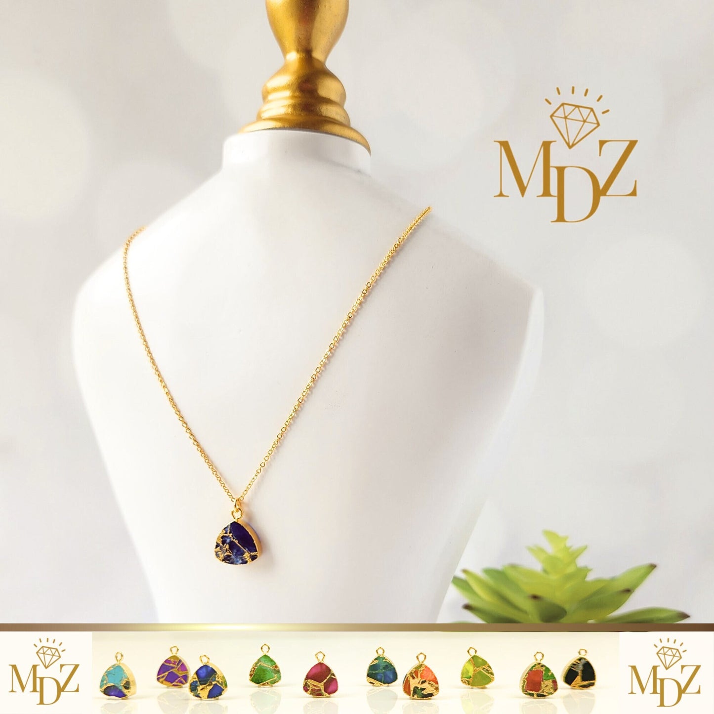 Minimalist Mojave Turquoise necklace