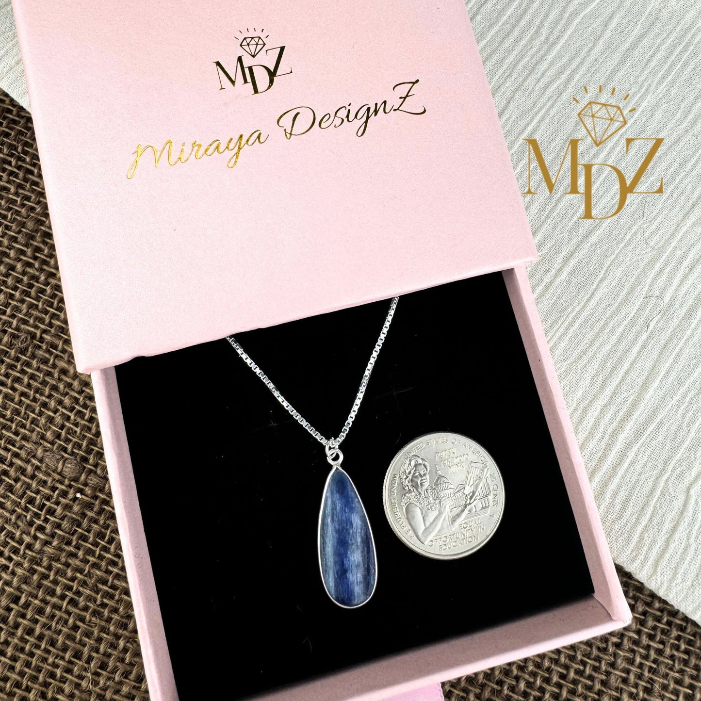 Natural Kyanite Pendant