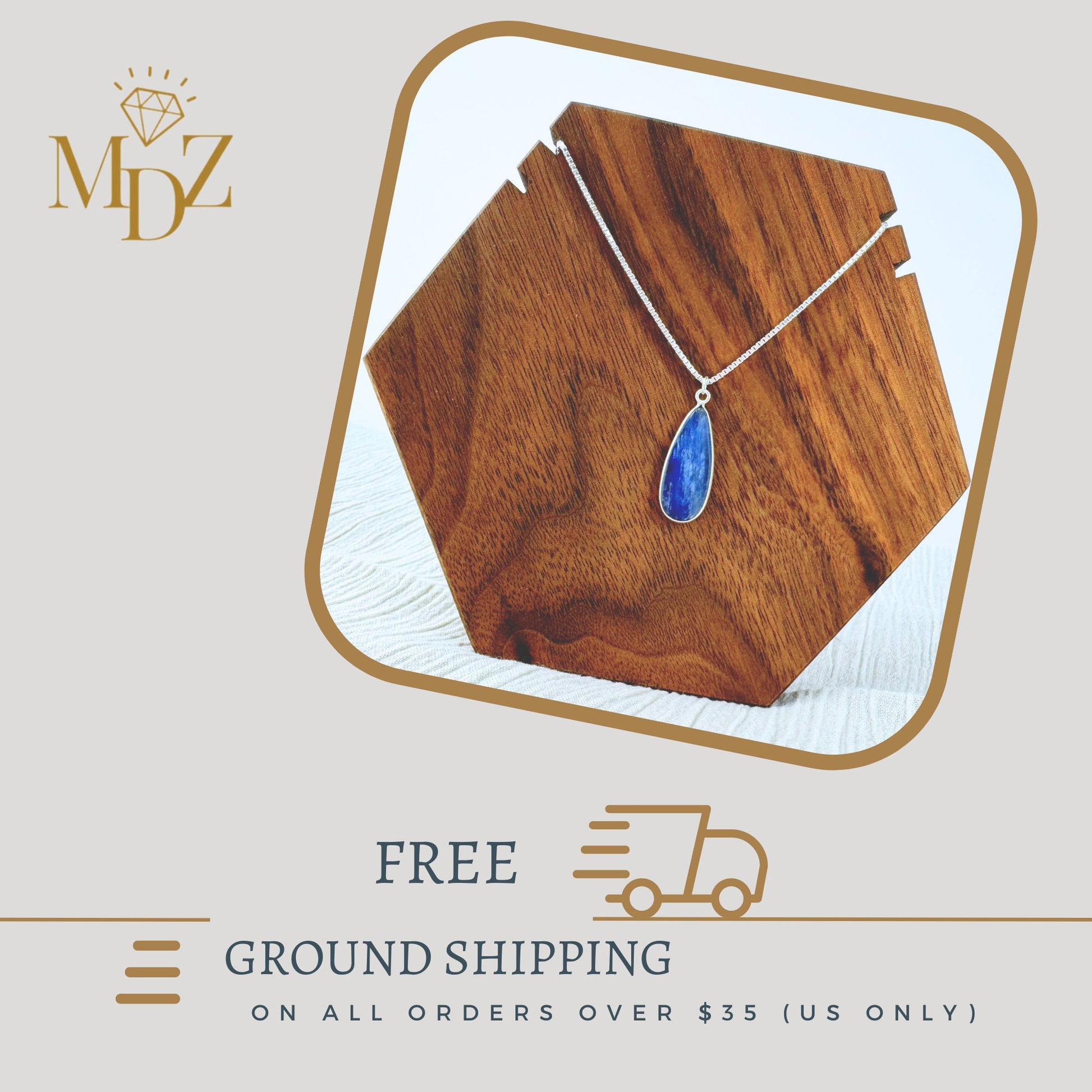 Natural Kyanite Pendant