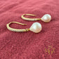 pearl hoop earrings