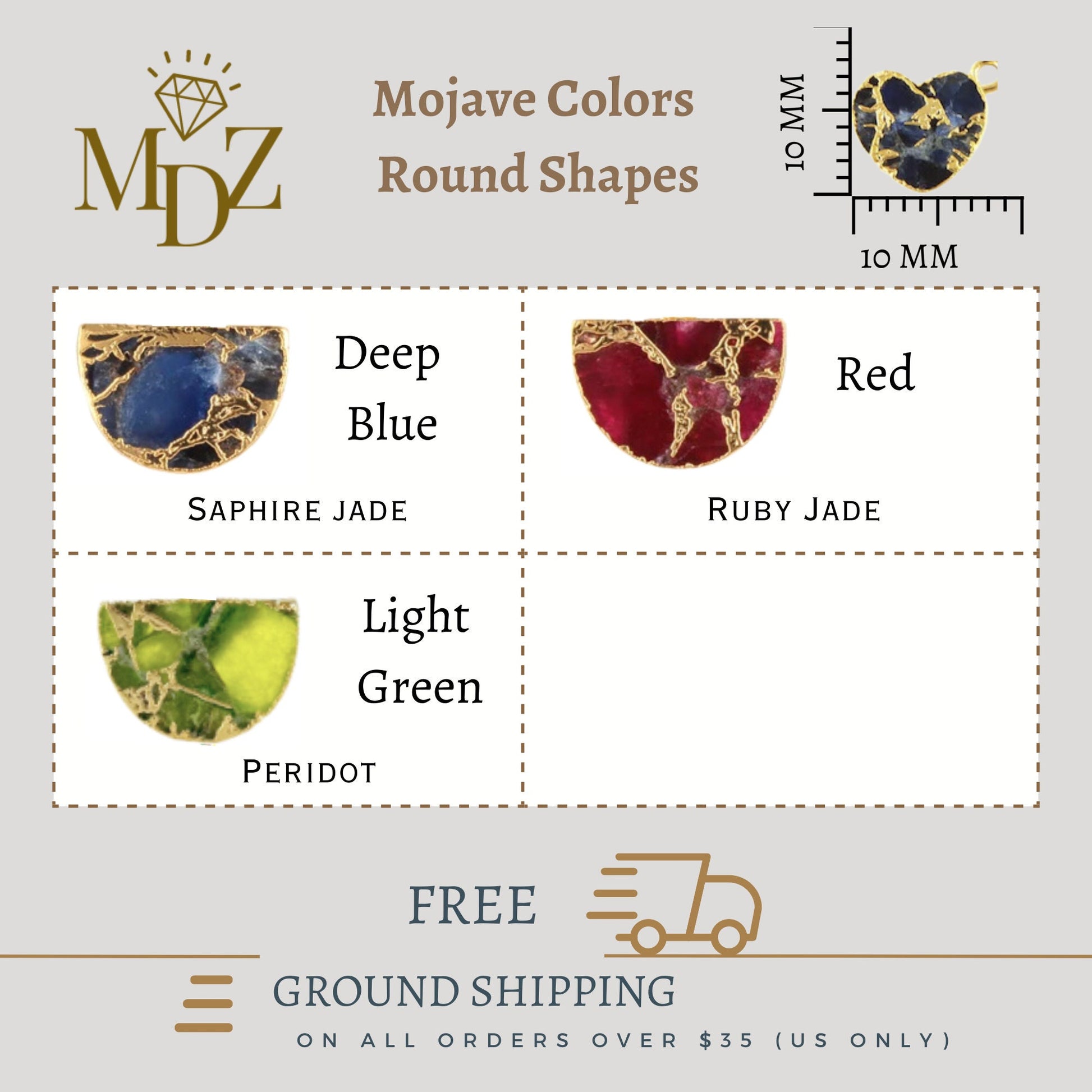 Heart Mojave  Turquoise