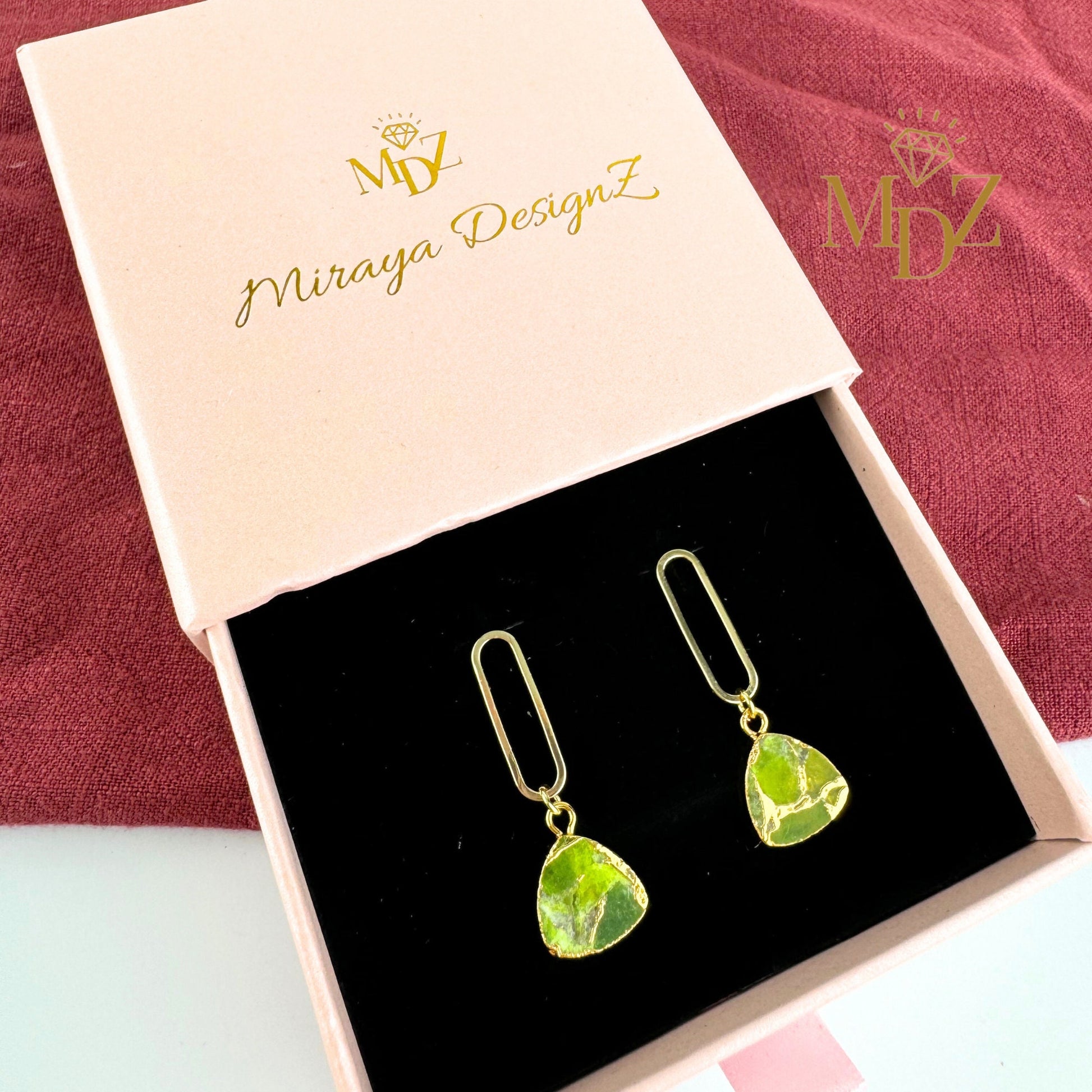 peridot earrings