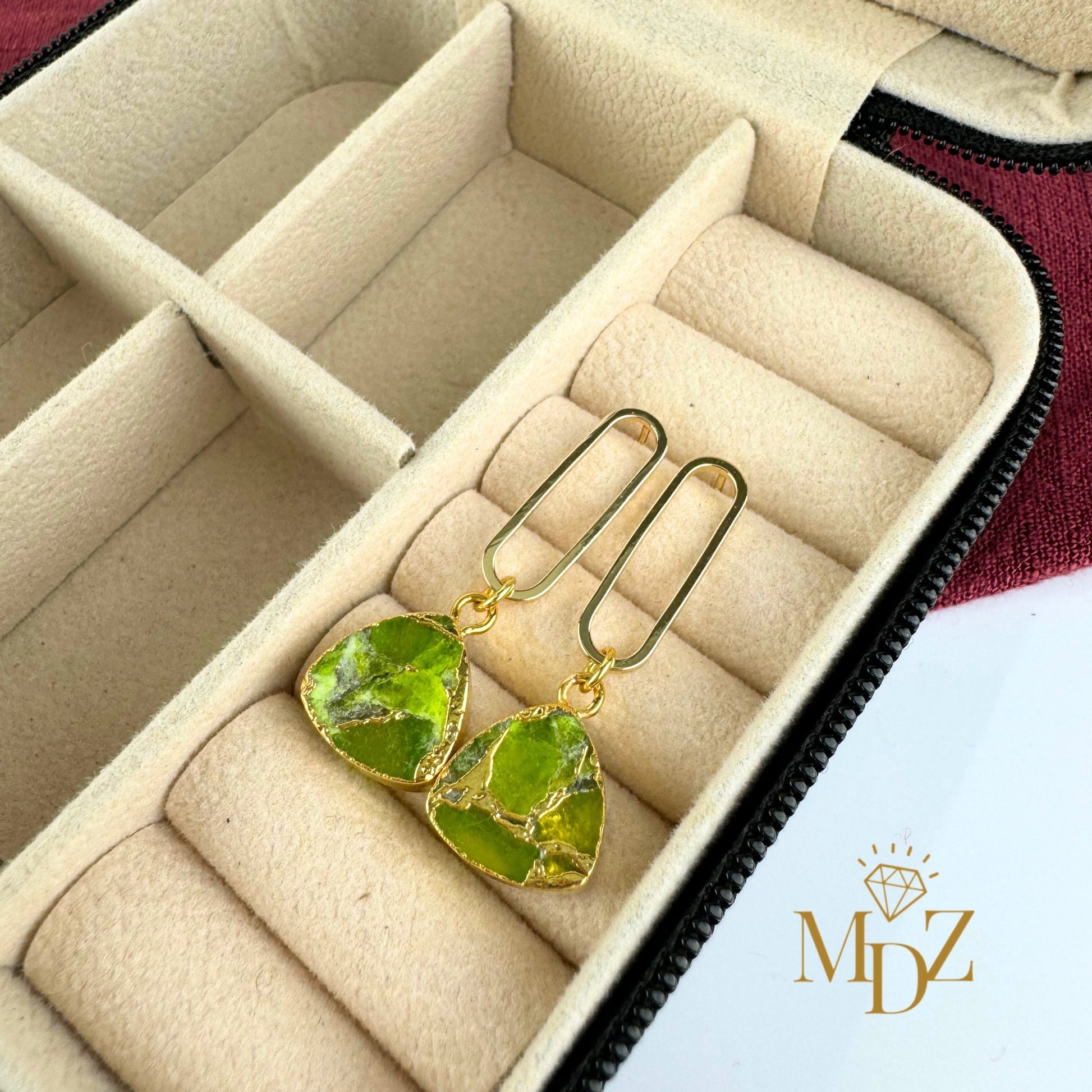 peridot earrings