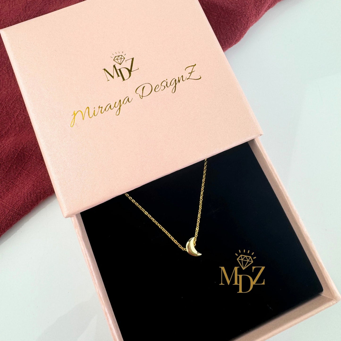 Gold Half Moon Necklace