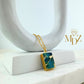 Rectangle Mojave Turquoise Necklace