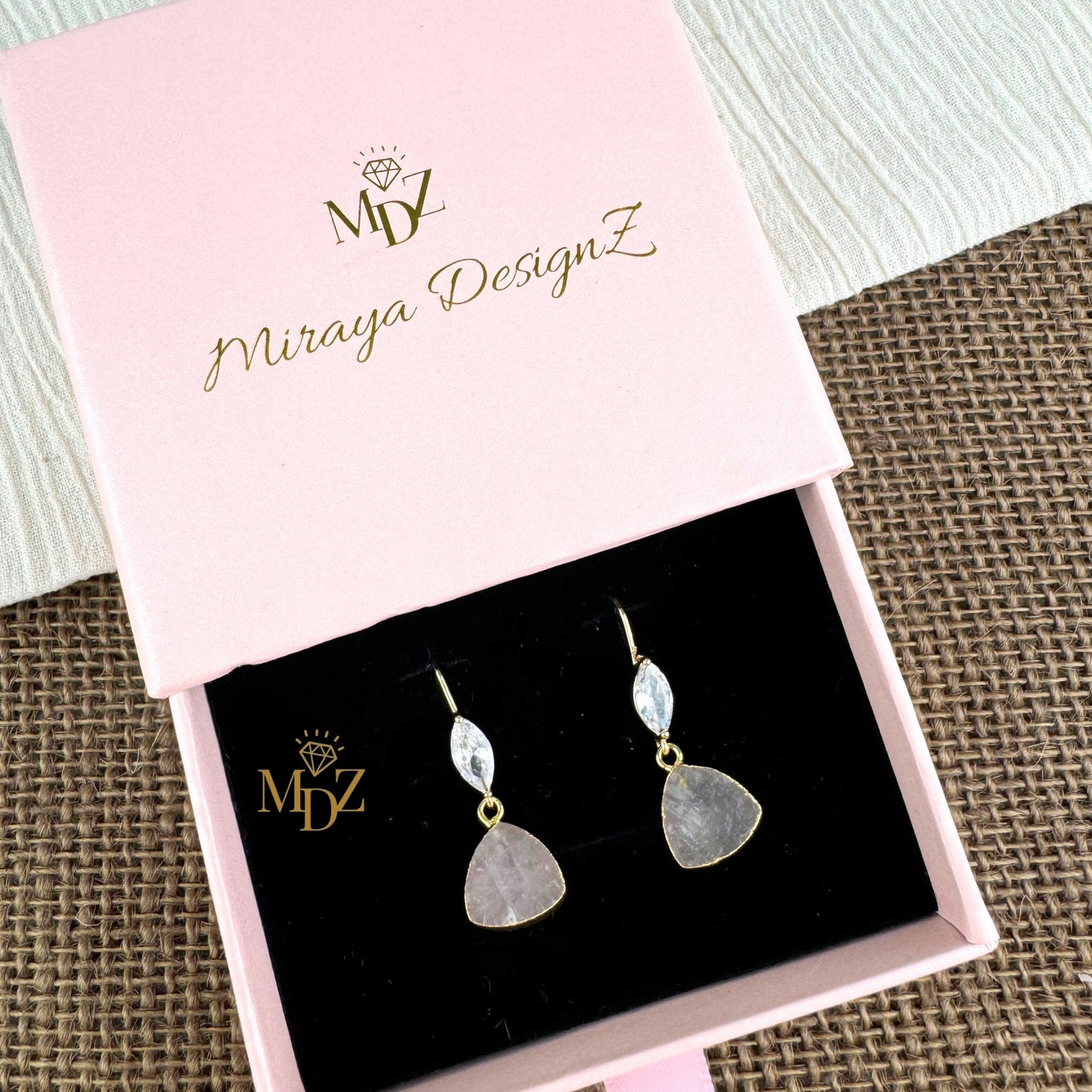 Rose Quartz Earrings