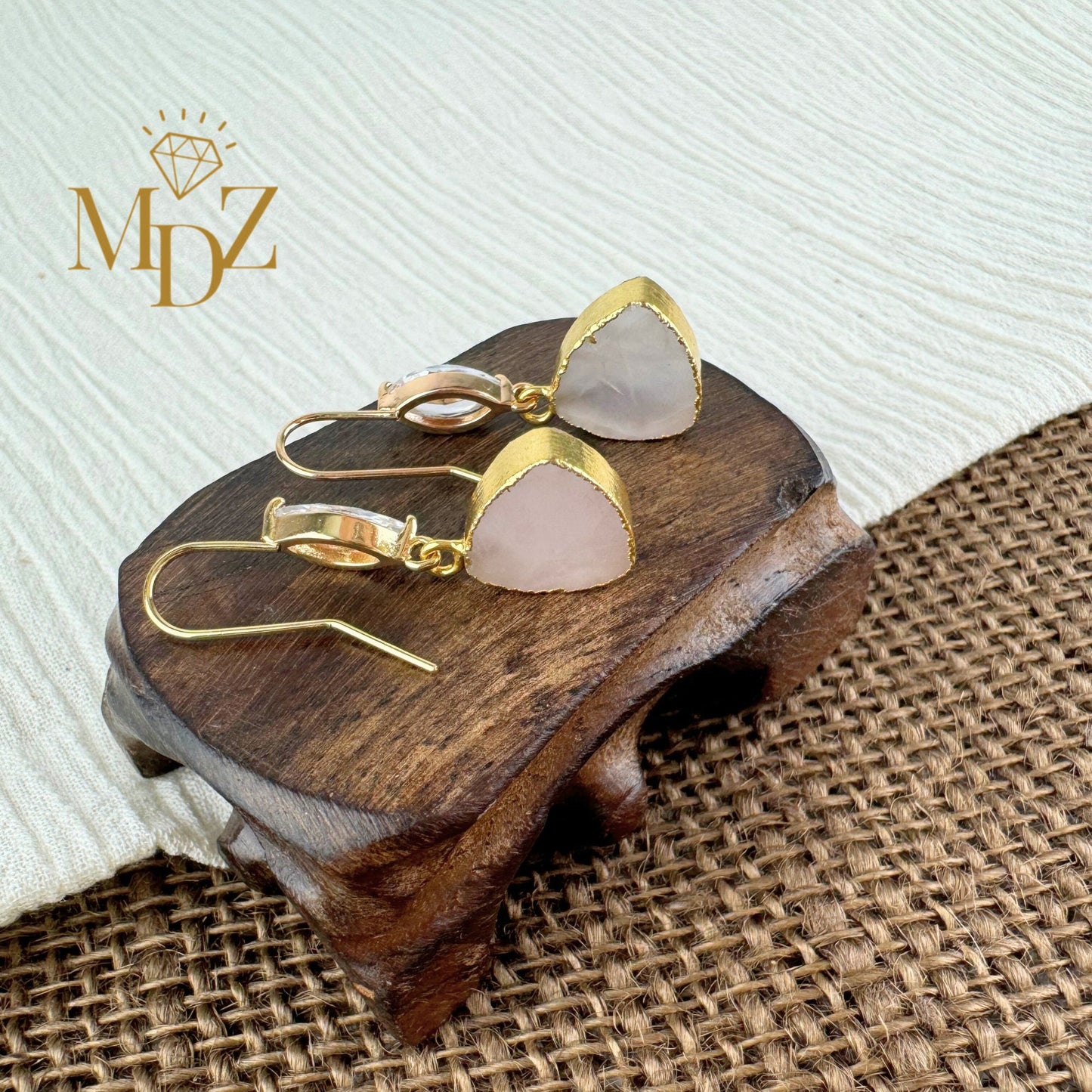 Rose Quartz Earrings