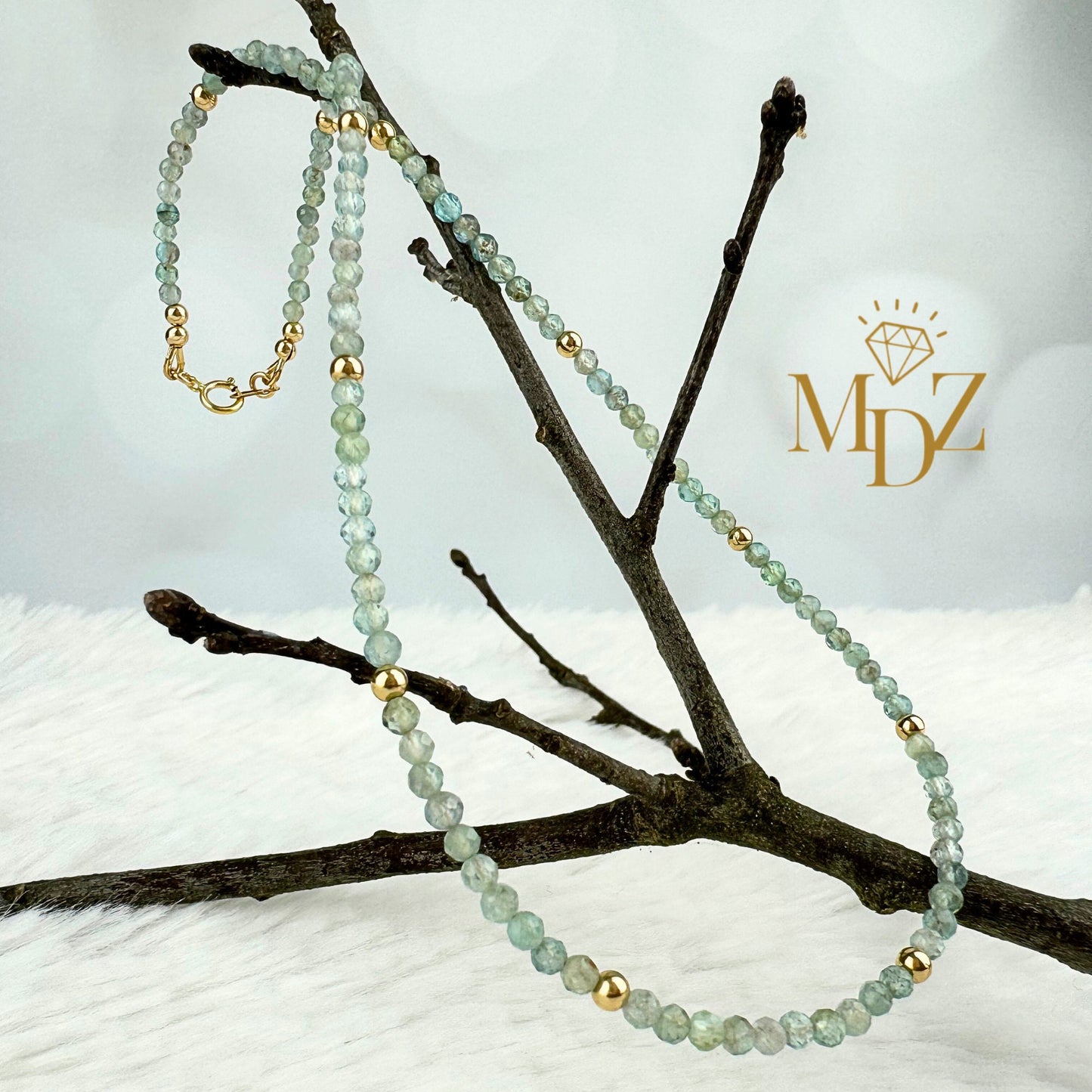 Apatite Beaded Choker necklace