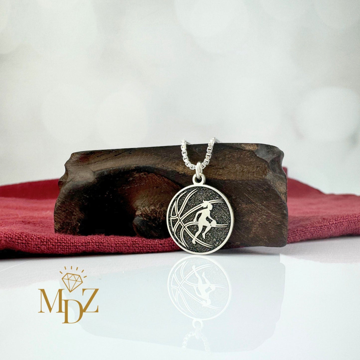 Girls Basketball Necklace