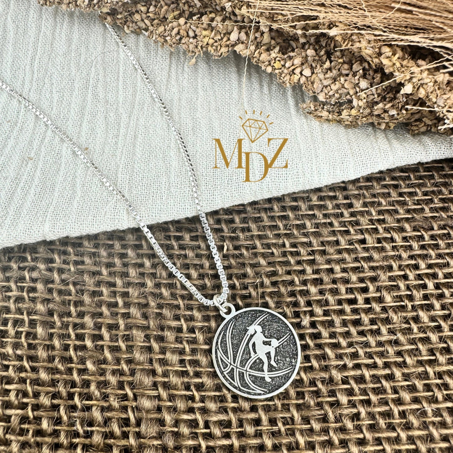 Girls Basketball Necklace