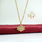 minimalist Gold Lotus Necklace