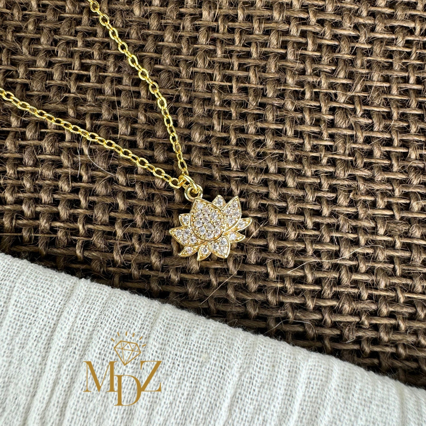 Gold Lotus Necklace