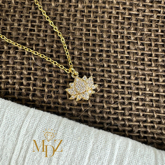 Gold Lotus Necklace