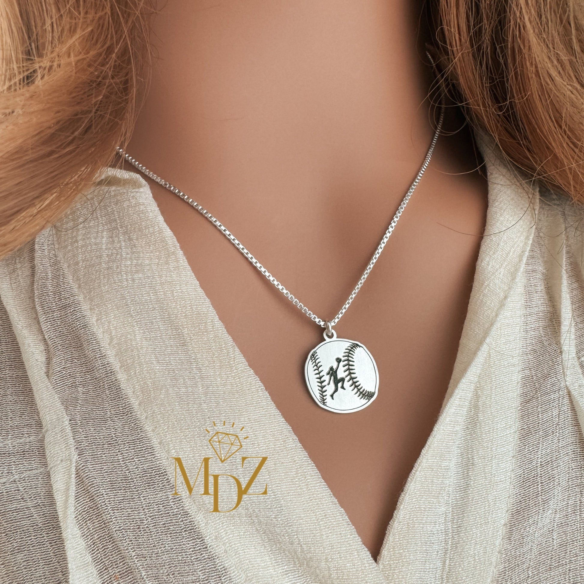 Softball Necklace