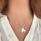 New Mom Necklace with Child Initial