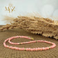 Rhodochrosite Beaded Choker Necklace