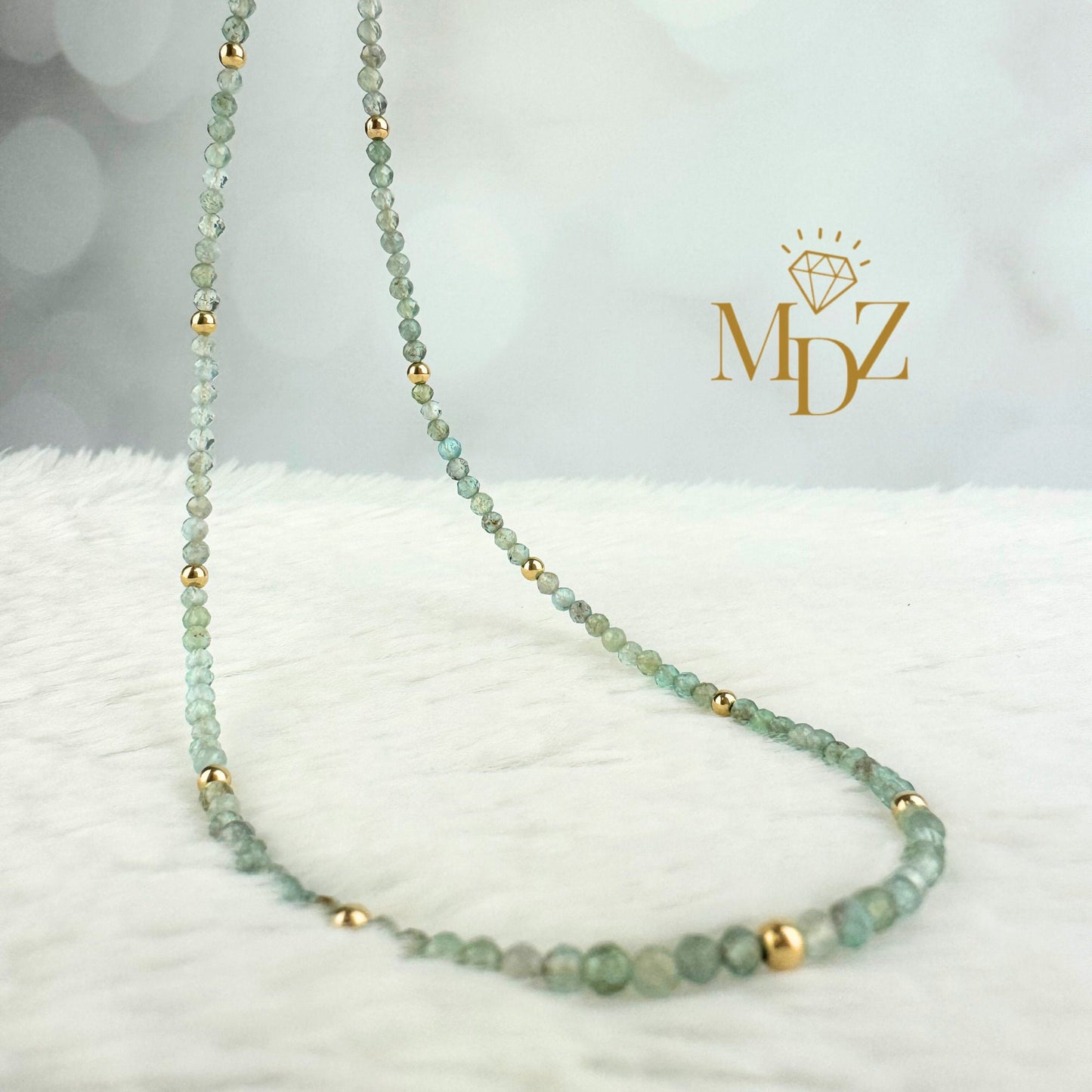 Apatite Beaded Choker necklace