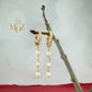 pearl dangle earrings
