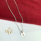 Round initial necklace