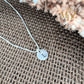 Round initial necklace