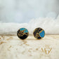 Mojave Purple Turquoise Stud Earrings