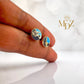 Mojave Purple Turquoise Stud Earrings